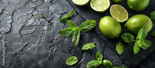 Ingredients for a fresh moj...