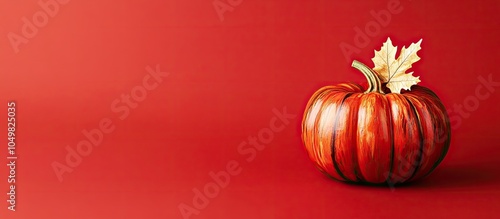 A beautifully painted pumpk...