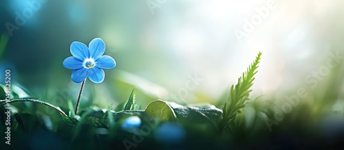 charming tiny blue flower l...