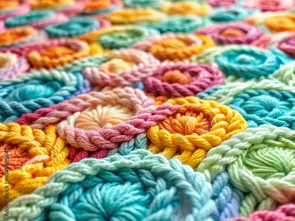 Minimalist Crochet Patterns and Threads Background - Elegant Textures and Modern Design for Home Decor, Fashion, and Crafting Inspiration