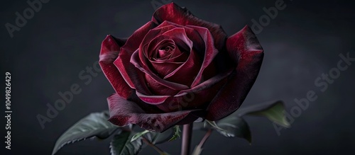 Luxurious dark burgundy ros...