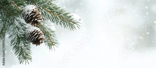 Christmas with a pine branc...