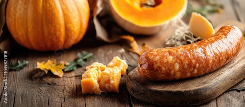 Pumpkin sausage prepared wi...