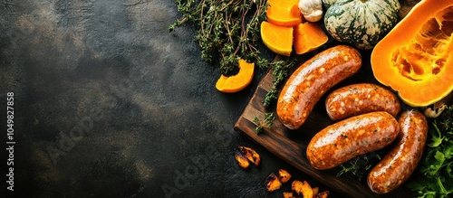 Pumpkin sausage prepared wi...