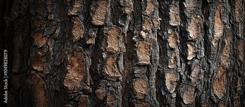 Close up of an oak tree tru...