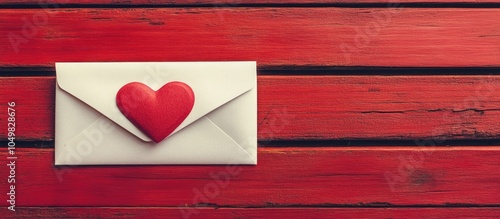 White paper love letter env...