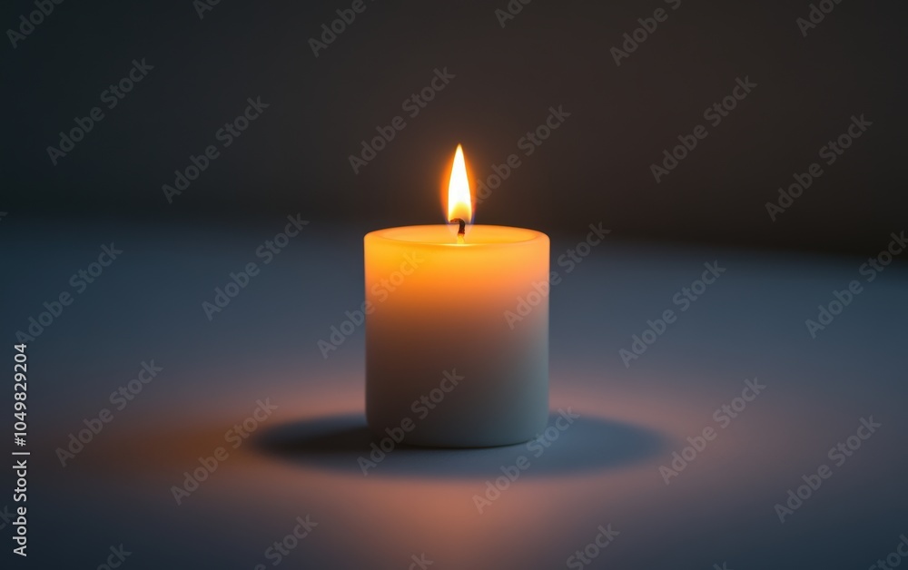 Candle on a clean white background Candle on a clean white background