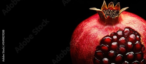 Natural pomegranate against...