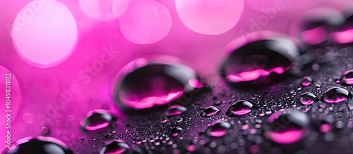 Black and pink oil bubbles ...