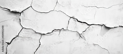 cracks in the aged plaster ...