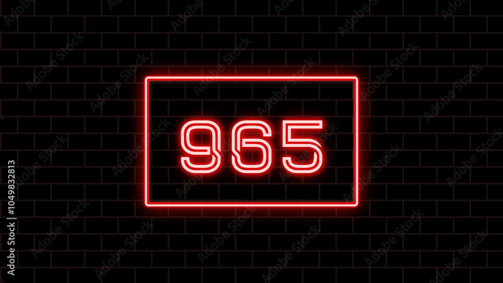 965年のネオン文字 965年のネオン文字