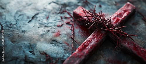 Crucifix crafted from blood...