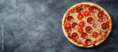 Delicious pepperoni pizza m...