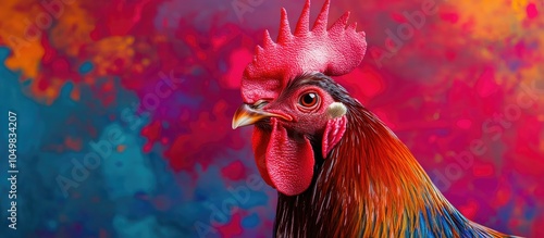 Portrait of a vibrant roost...