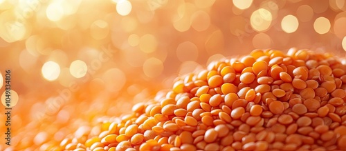 Red orange lentil. with cop...