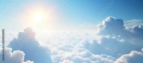 Bright sun shining against ...