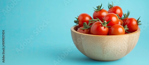 Fresh cherry tomatoes in a ...