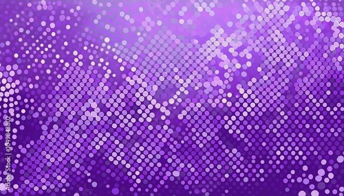 Abstract background with dots of Violet Purple and dots of Pale Lavender.