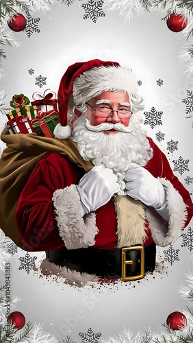 Merry Christmas, Jolly Santa Claus photo