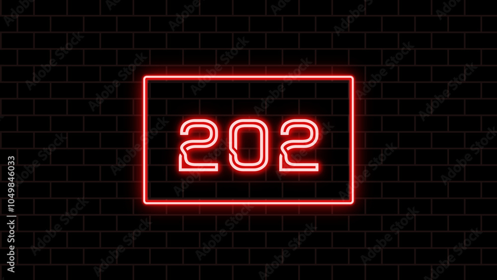 202年のネオン文字 202年のネオン文字