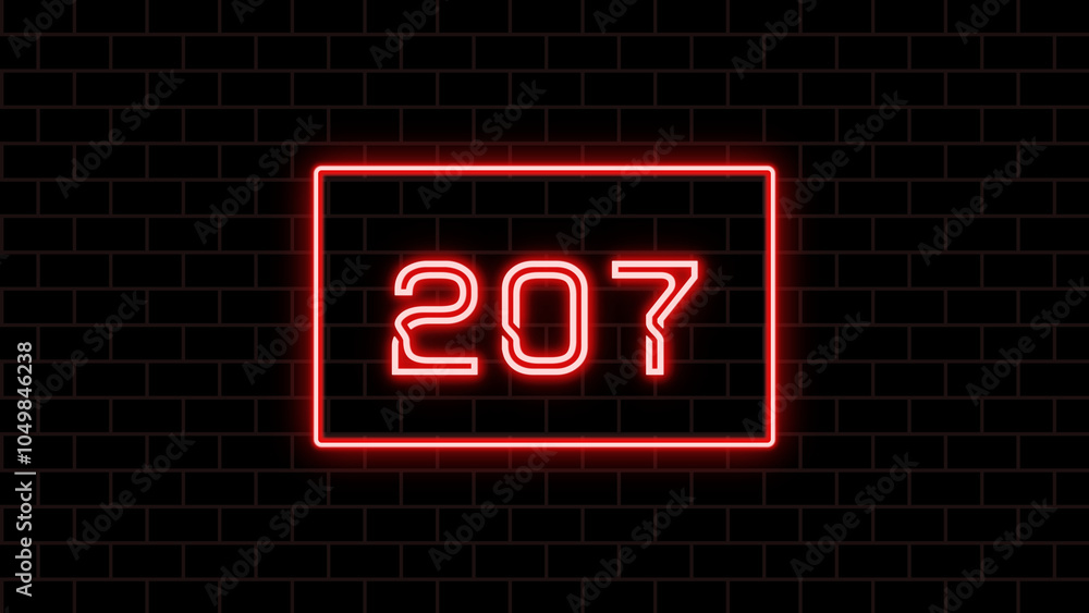 207年のネオン文字 207年のネオン文字