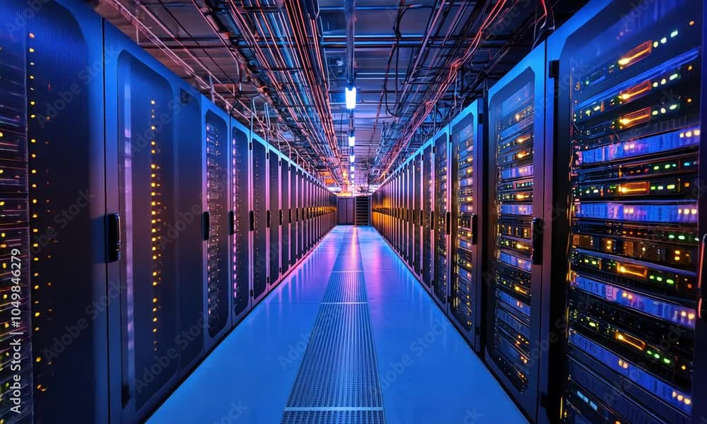 Server Room Interior Server Room Interior