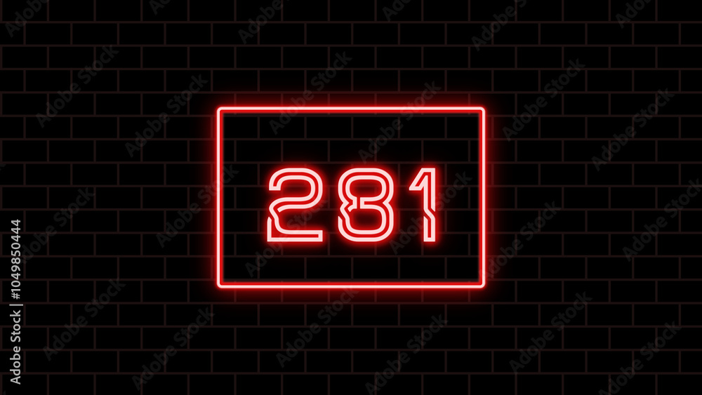 281年のネオン文字 281年のネオン文字