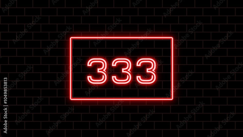 333年のネオン文字 333年のネオン文字