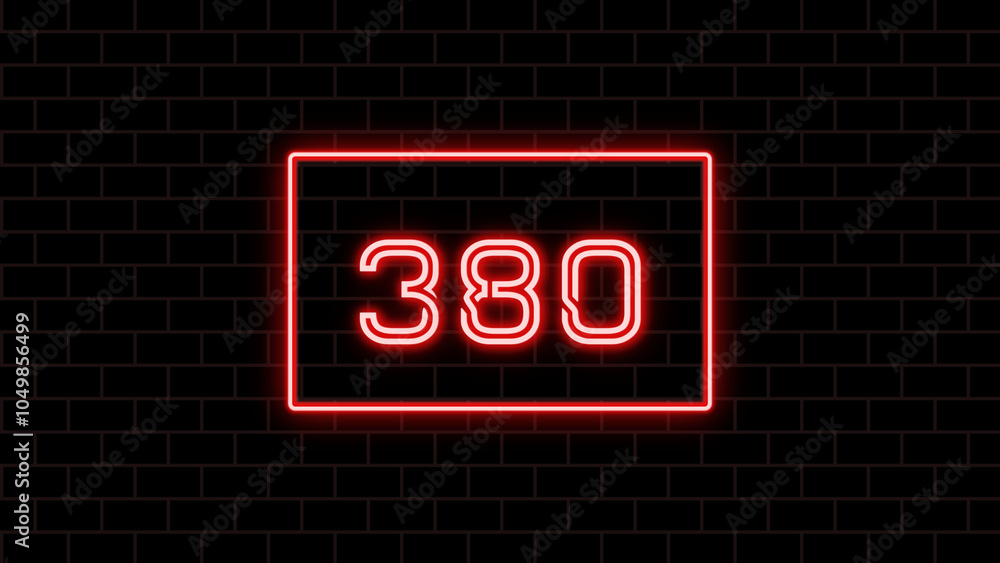 380年のネオン文字 380年のネオン文字