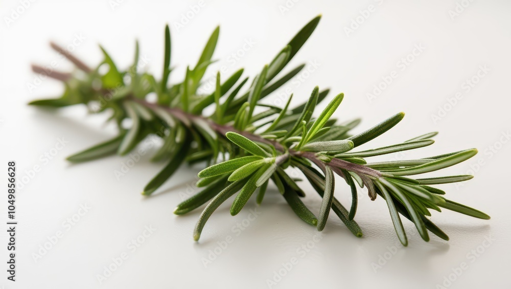A close-up of a fresh rosemary sprig on a light background. The vibrant green leaves and natural texture of the herb are highlighted, capturing its aromatic and culinary appeal. A close-up of a fresh rosemary sprig on a light background. The vibrant green leaves and natural texture of the herb are highlighted, capturing its aromatic and culinary appeal.