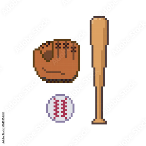 baseball item icon pixel art