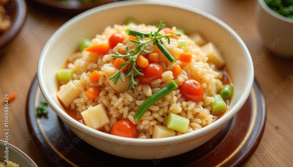 Deliciously healthy meal ready to be savored Deliciously healthy meal ready to be savored