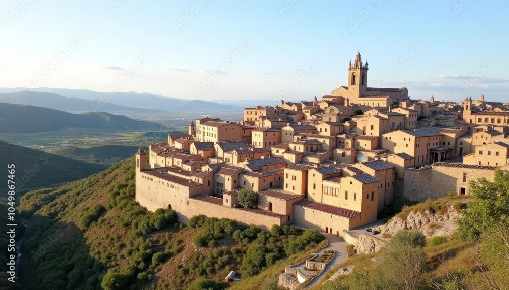 Fototapeta premium Enchanting European village a picturesque retreat