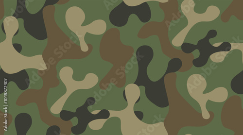 camouflage abstract illustration seamless pattern vector textile digitally generated image