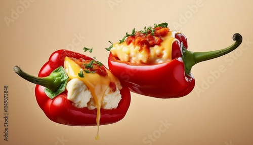 yummy tadeonal food with plain background photo