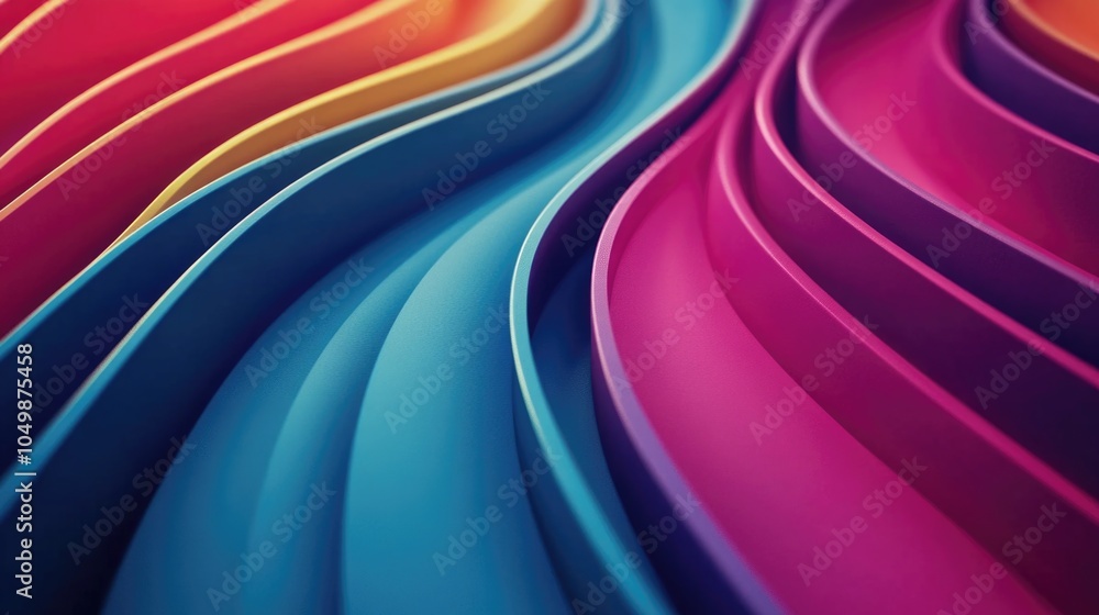 Colorful, abstract image with a blue and pink line. The image is a representation of a wave, with the blue and pink colors representing the crest and trough of the wave Colorful, abstract image with a blue and pink line. The image is a representation of a wave, with the blue and pink colors representing the crest and trough of the wave