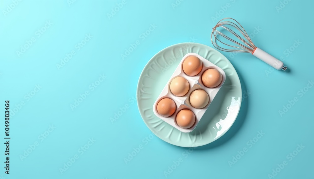 Fresh eggs ready to whisk Fresh eggs ready to whisk