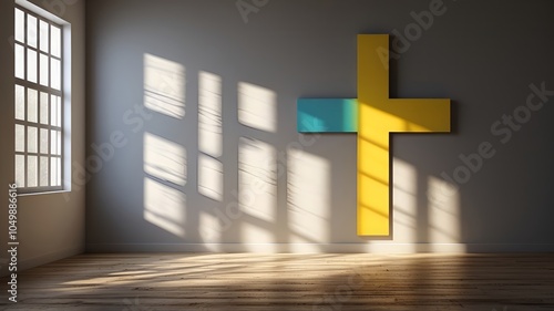 cross on the wall - Christian Praying room