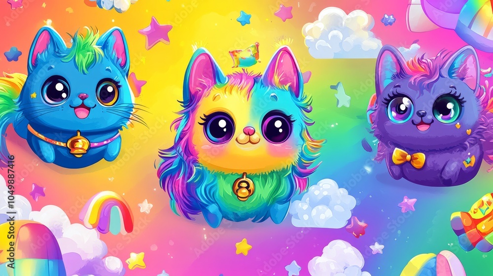 Fototapeta premium cat illustration