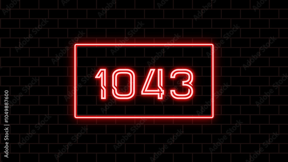 1043年のネオン文字 1043年のネオン文字