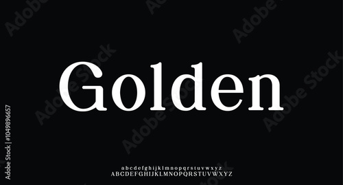 Classy elegant font, vintage type or luxury premium typeface, vector English royal alphabet. Classic typography in modern or old art deco style, serif letters for modern or retro poster font
