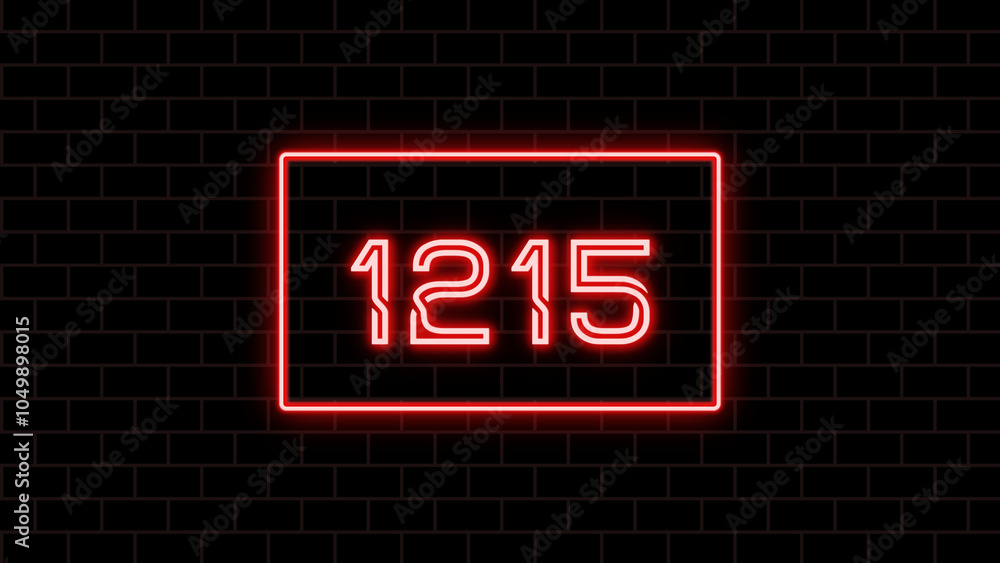 1215年のネオン文字 1215年のネオン文字