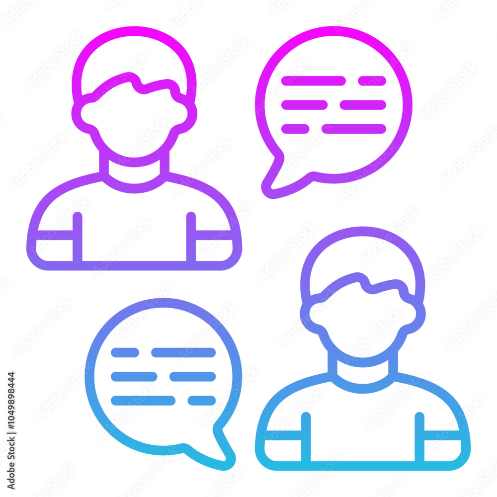 Fototapeta premium Chat Icon