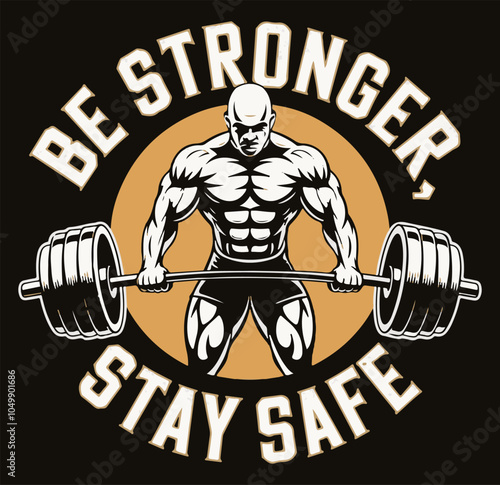 Be stronger stay safe illustration vector .