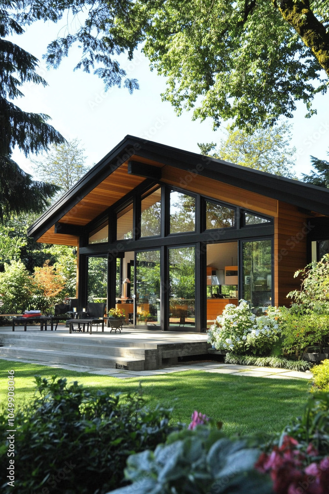 house in the garden house in the garden