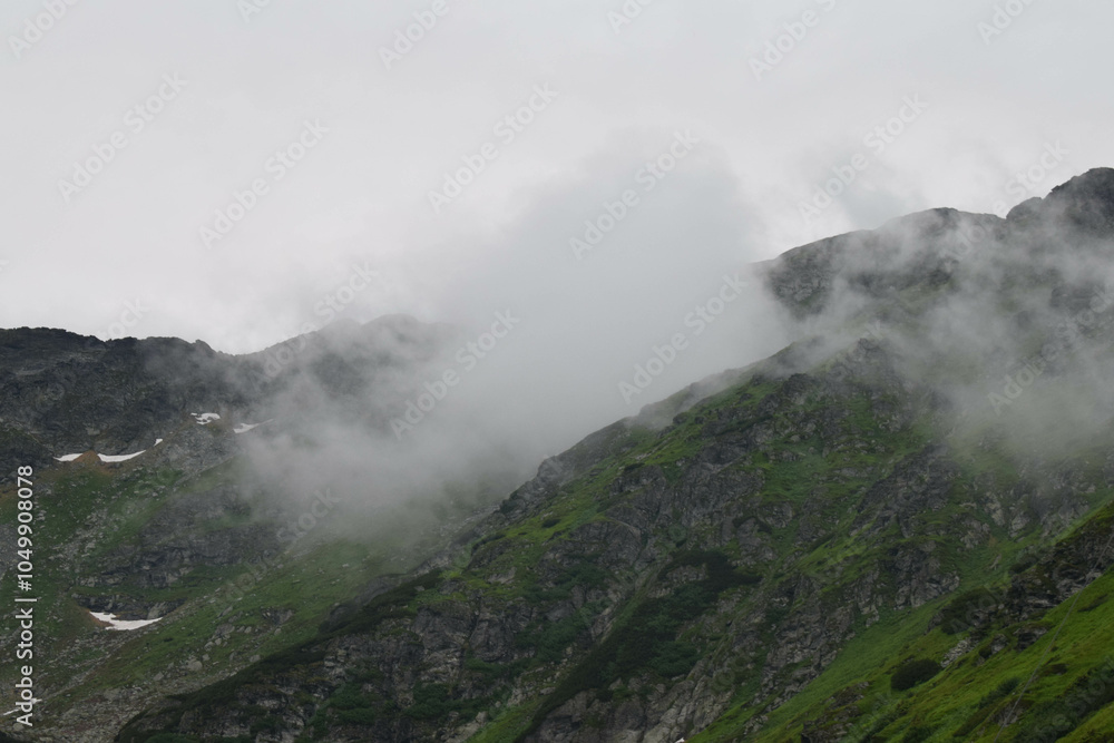 Fototapeta premium beautiful fog in the mountains