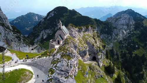 
chapel landscape in the mountains