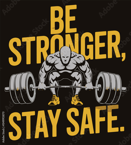 Be stronger stay safe illustration vector .