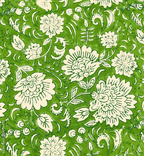 Ajrakh Pattern and block print and batik print Background digital printing textile pattern