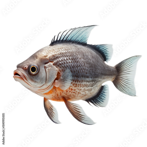 Telescope Fish on white background